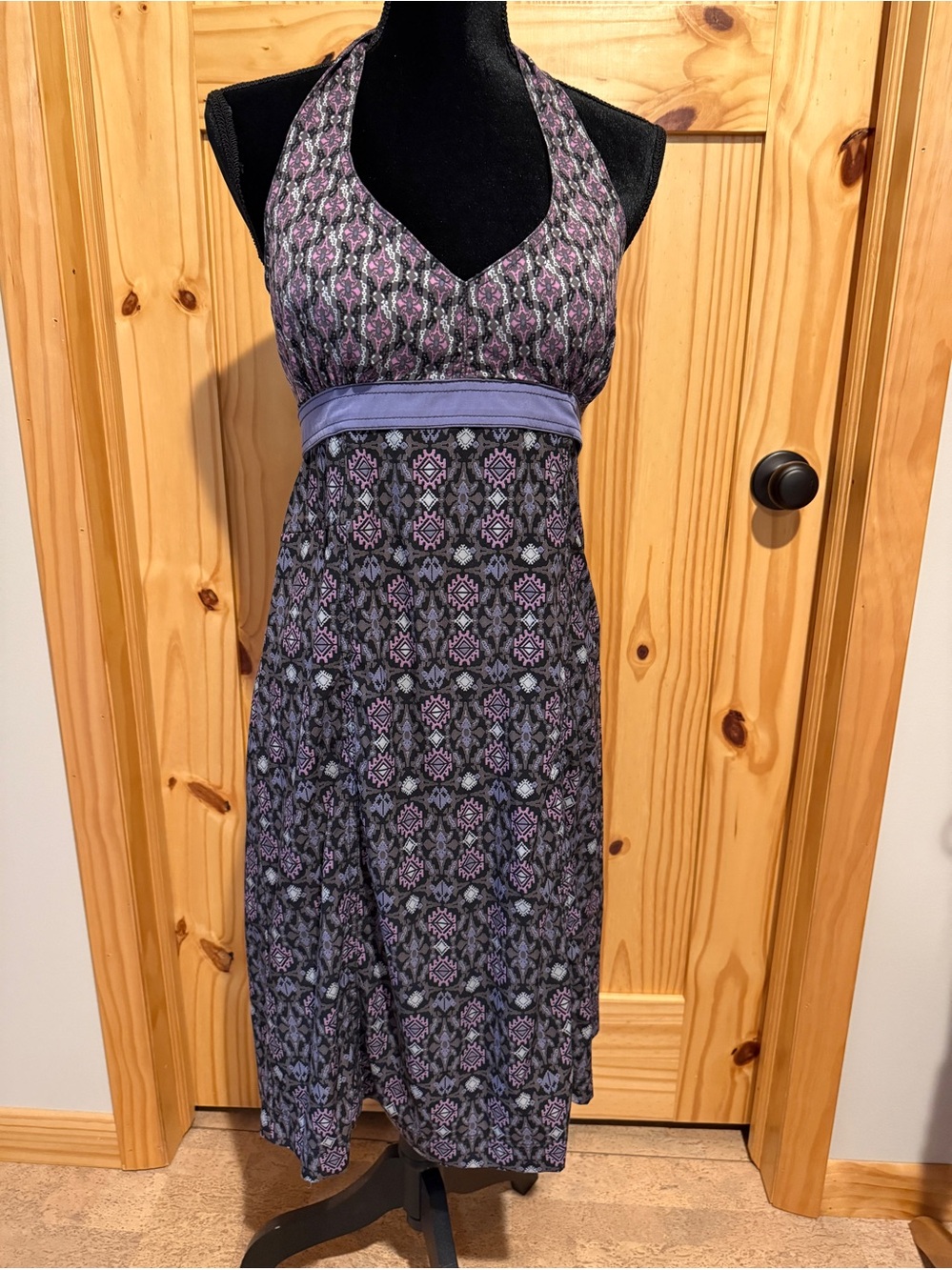 Athleta Pack Everywhere Halter Dress - lavender, size 8